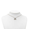 Chanel CC Brass Strass Bow Pendant Necklace Secondhand