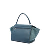Celine Large Drummed Calfskin and Suede Trapeze Satchel Secondhand
