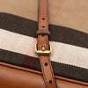 Burberry Medium Mega Check Canvas Bloomsbury Saddle Satchel Secondhand