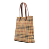 Burberry Haymarket Check Coated Canvas Tote Secondhand