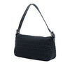 Fendi Zucchino Canvas Double Flap Shoulder Bag Secondhand
