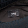 Fendi Zucchino Canvas Double Flap Shoulder Bag Secondhand