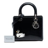 Dior Medium Ceramic Effect Deerskin Jeweled Swan Lady Dior Secondhand
