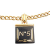 Chanel Gold Plated Resin No 5 Charm Bracelet Secondhand