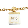 Chanel Gold Plated Resin No 5 Charm Bracelet Secondhand