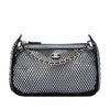 Chanel CC Mesh and Shiny Lambskin Clutch with Chain Secondhand