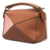 LOEWE Mini Tricolor Calfskin Puzzle Satchel Secondhand