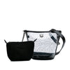 Chanel Small PVC and Crumpled Calfskin Camellia Coco Bucket Bag Secondhand