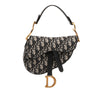 Dior Mini Oblique Canvas Saddle Bag Secondhand