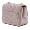 Chanel Mini Square Classic Metallic Lambskin Single Flap Secondhand