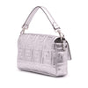 Secondhand Fendi Zucca Embossed Leather Baguette Satchel