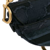 Dior Camouflage Embroidered Canvas Saddle Bag Secondhand