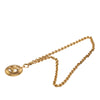 Chanel Gold Plated CC Round Pendant Necklace Secondhand