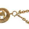 Chanel Gold Plated CC Round Pendant Necklace Secondhand