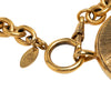 Chanel Gold Plated CC Round Pendant Necklace Secondhand