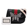 Gucci Small Leather Linea Totem Crystal Butterfly Crossbody Secondhand