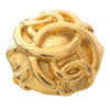 Chanel Gold Plated Overlapping CC Round Clip On Earrings Secondhand