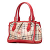 Burberry Haymarket Check Coated Canvas Satchel Secondhand