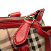 Burberry Haymarket Check Coated Canvas Satchel Secondhand