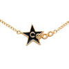 Chanel Gold Plated Enamel Coco Star Pendant Necklace Secondhand