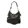 Saint Laurent Small Ruffled Leather Saint Tropez Hobo Secondhand