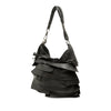 Saint Laurent Small Ruffled Leather Saint Tropez Hobo Secondhand