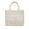 Dior Small D-Lace Embroidery Book Tote Secondhand