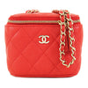 Chanel Mini Quilted Caviar Vanity Case with Chain Secondhand