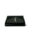 Saint Laurent Studded Leather Monogram Bifold Wallet Secondhand