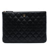 Chanel Medium Quilted Calfskin Pixel Effect O Case Clutch Secondhand