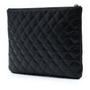 Chanel Medium Quilted Calfskin Pixel Effect O Case Clutch Secondhand