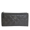 Chanel Quilted Lambskin Camellia Zip Pouch Secondhand