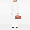 LOEWE Embossed Leather Anagram Boston Bag Secondhand