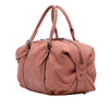 LOEWE Embossed Leather Anagram Boston Bag Secondhand