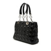 Dior Small Patent Cannage Soft Zipped Shopping Tote Secondhand