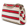 Chanel CC Quilted Tweed Striped Single Flap Secondhand