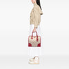 Prada Saffiano Trimmed Canvas Canapa Satchel Secondhand