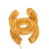 Chanel CC Gold Plated Quilted Brooch Secondhand