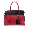 Prada Saffiano And City Calf Esplanade Satchel Secondhand