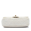 Chanel Mini Quilted Calfskin Crystal Pearls Chain Flap Secondhand