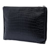 Saint Laurent Crocodile Embossed Leather Zipped Tablet Holder Secondhand
