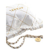 Chanel Small Quilted Shiny Calfskin Chain 22 Handbag Secondhand