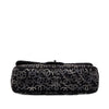 Chanel Paris Shanghai Jumbo Tweed Strass Embellished Pudong Double Flap Secondhand