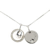 Dior Brass and Strass Double Pendant Charm Necklace Secondhand