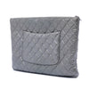 Chanel Large Quilted Metallic Lambskin O Case Clutch Secondhand
