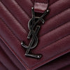 Saint Laurent Medium Chevron Sheepskin Monogram College Satchel Secondhand