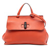 Gucci Medium Leather Bamboo Daily Satchel Secondhand