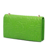 Fendi Nappa Logo Embossed Long Wallet On Chain Secondhand