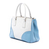 Prada Small Bicolor Saffiano Lux Galleria Double Zip Satchel Secondhand