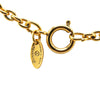 Chanel Gold Plated CC Round Pendant Necklace Secondhand